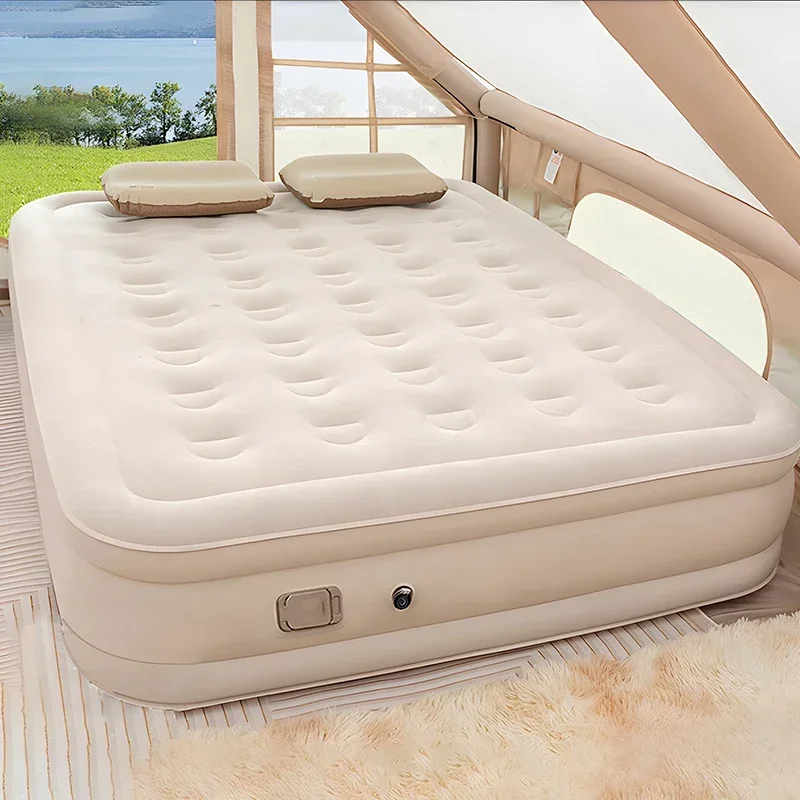 Outdoor Furniture Luxury - Kasur Udara Queen dengan Pompa Terintegrasi,