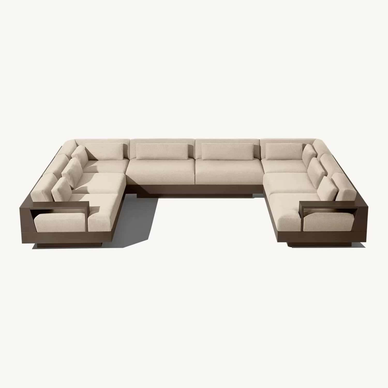 Outdoor Furniture Luxury - Set Sofa Teras Luar Ruangan Kombinasi