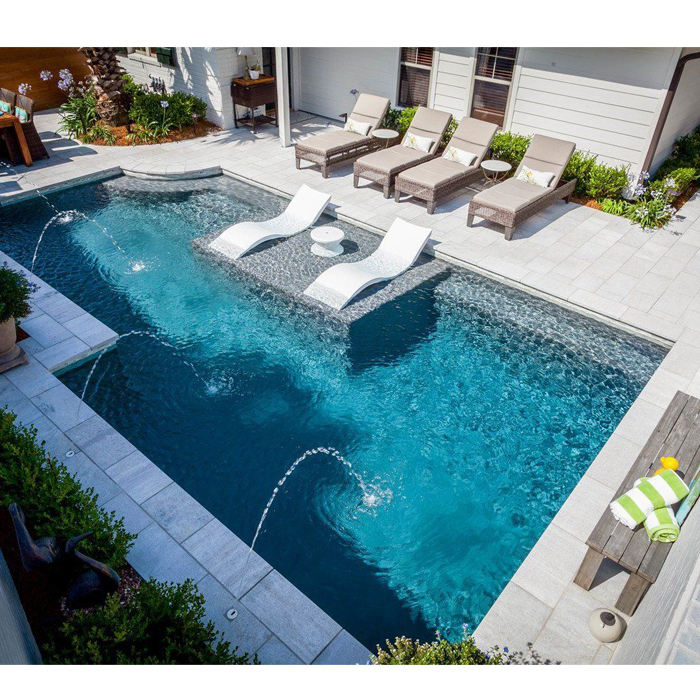 Outdoor Daybed Furniture - Kursi Santai Tepi Kolam Renang, Daybed
