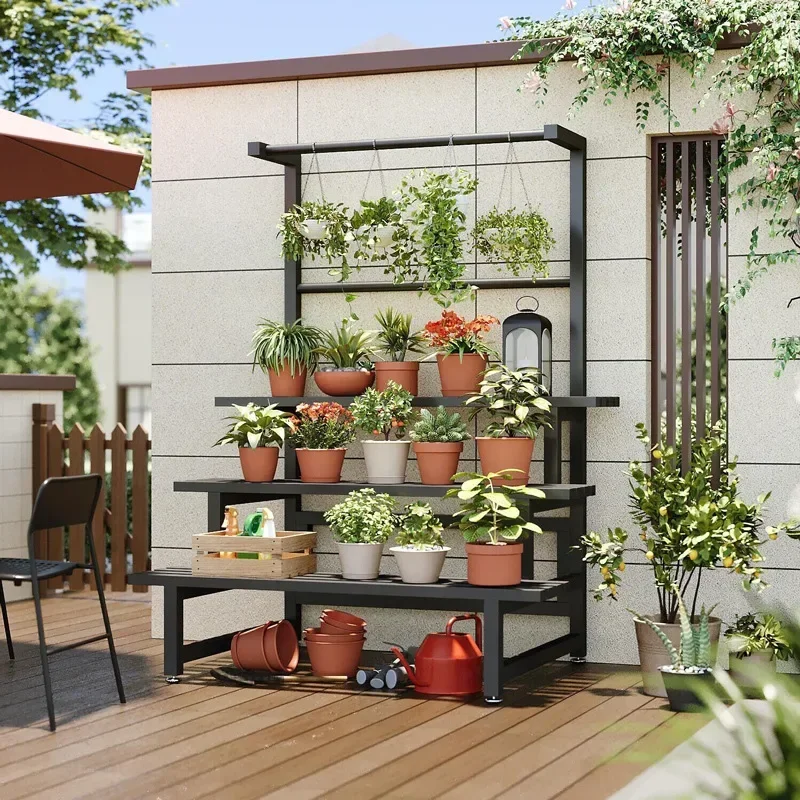 Rak tanaman tampilan berjenjan - Outdoor Furniture Luxury ulasan dan harga