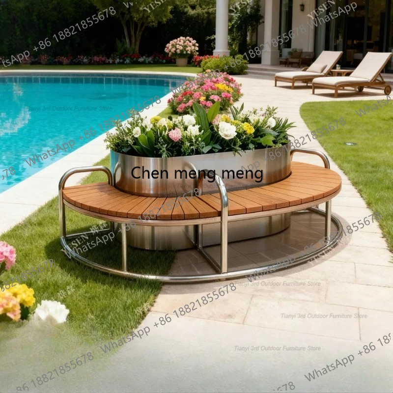 Kotak Bunga Stainless Steel D8 - Outdoor Furniture Metal Chairs ulasan dan harga