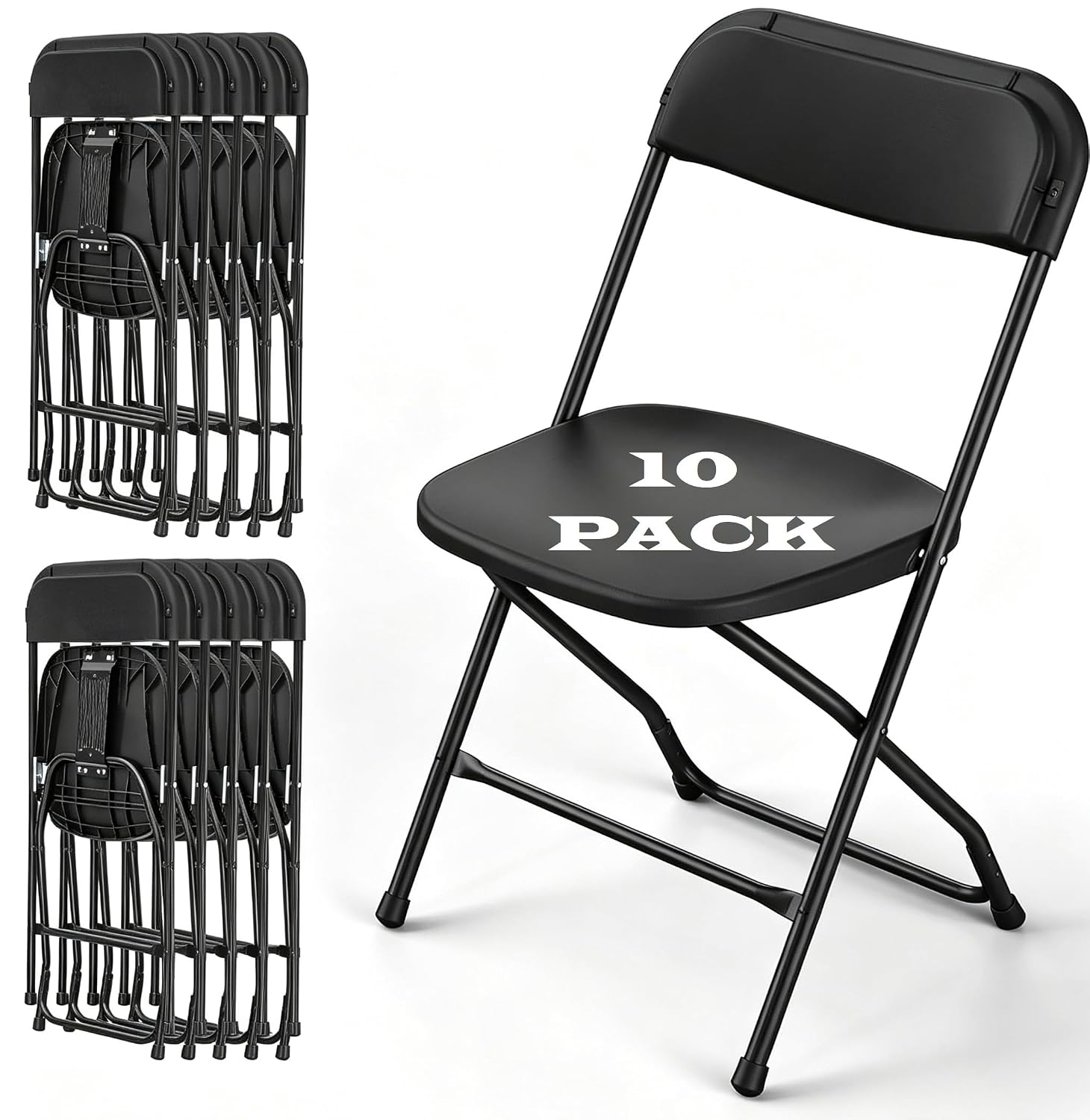 Kursi Lipat Hitam Rangka Logam - Outdoor Furniture Metal Chairs ulasan dan harga
