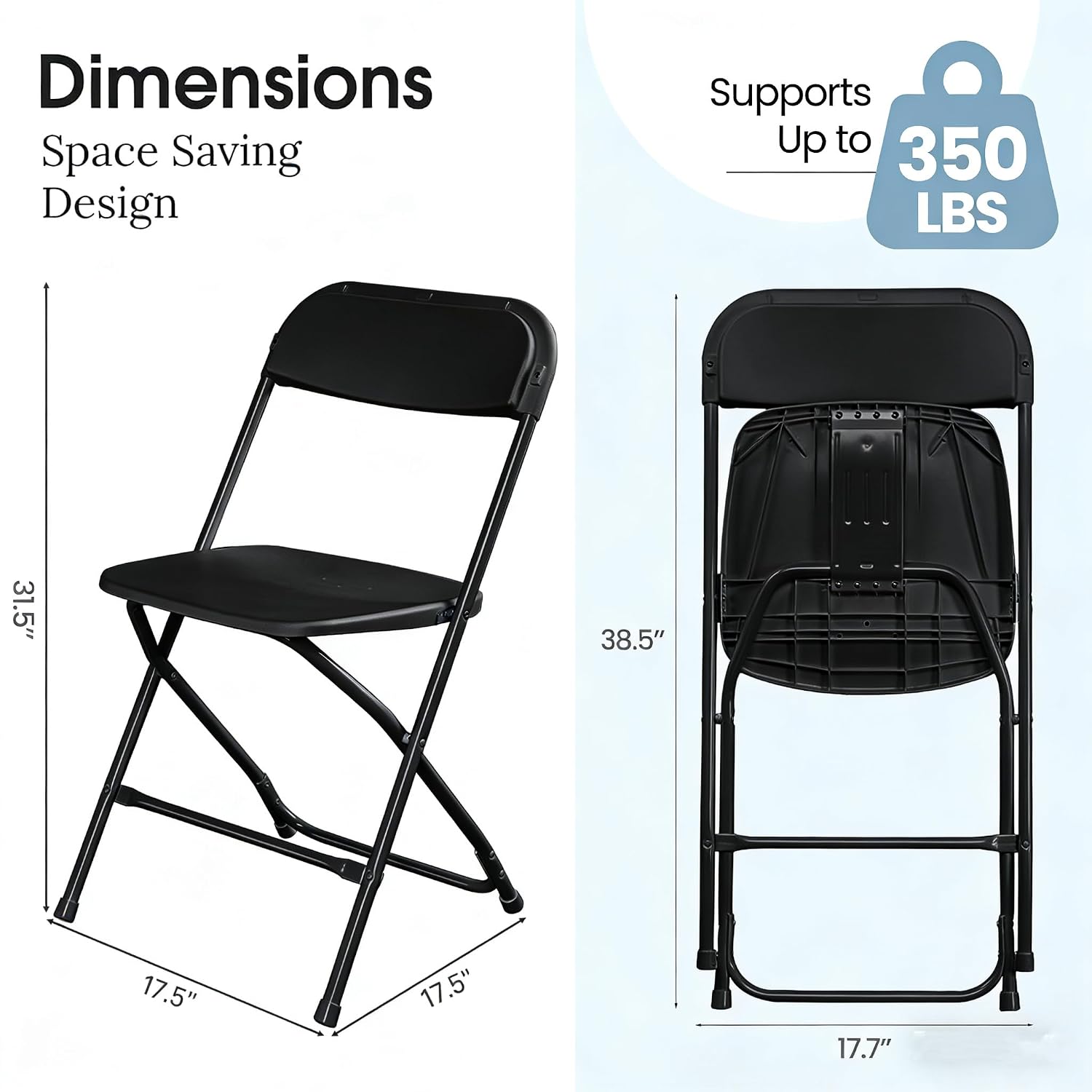 Kursi Lipat Hitam Rangka Logam - Outdoor Furniture Metal Chairs ulasan dan harga